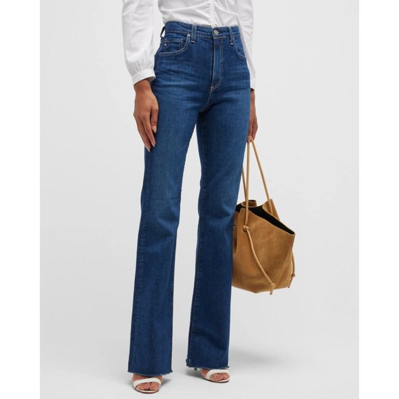 New AG Alexxis Vintage Boot Cut Jean in Easy Street Dark Blue size 28 - Picture 1 of 10